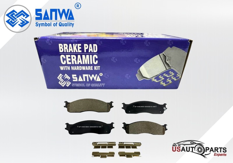SANWA FRONT BRAKE ROTOR GEOMET &CERAMIC PAD KIT FOR DODGE CHARGE 2005-2020 3.6L gallery
