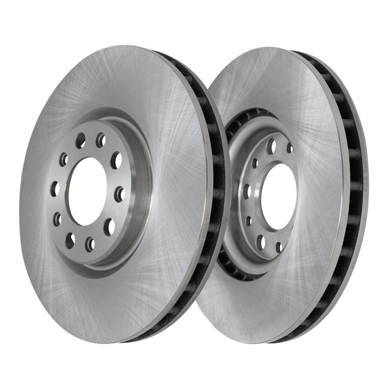 10pc Front Rear Brake Rotors Ceramic Brake Pads Kit for Fiat 500X Jeep Renegade gallery