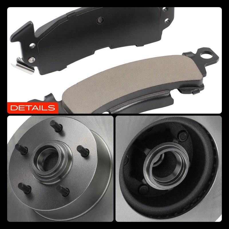 Disc Brake Rotor & Brake Pad Front for Chevrolet Camaro Buick Oldsmobile Pontiac gallery