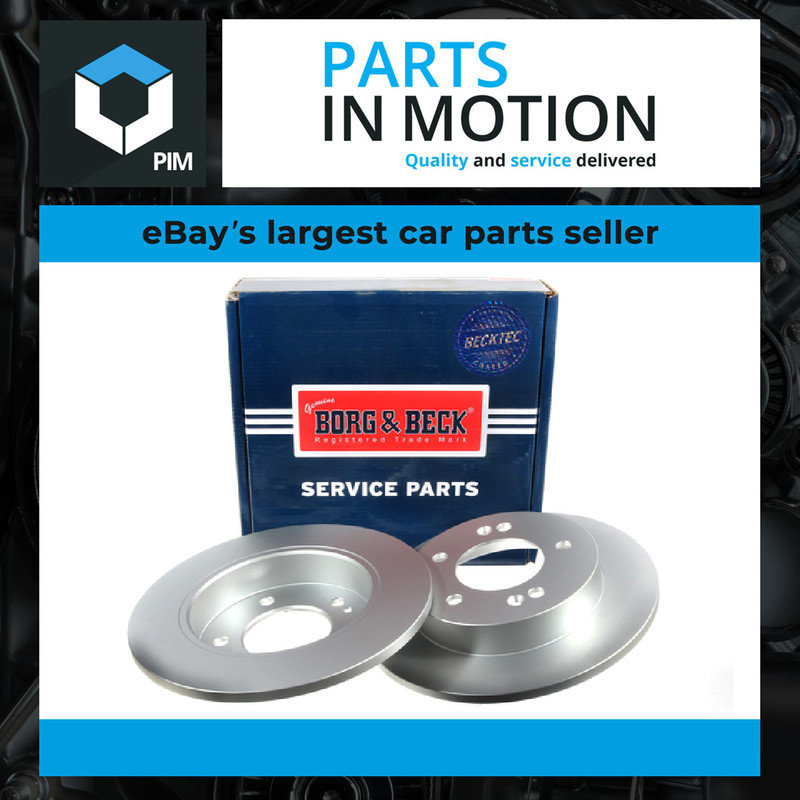 2x Brake Discs Pair Solid Rear 257mm BBD5174 Borg & Beck Set 584111P300 Quality