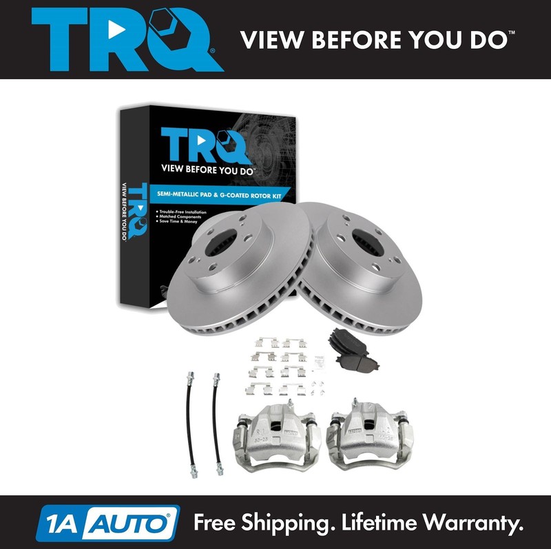 TRQ Front Brake Pad & Rotor Kit Fits 2005-2011 Toyota Tacoma