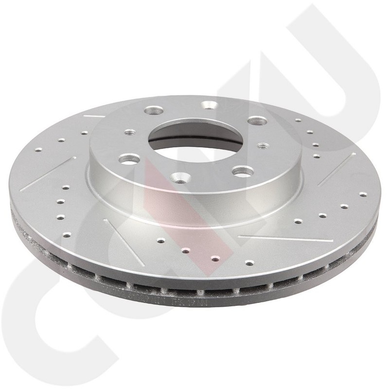 Fits Honda Civic Del Sol Hatchback Front And Rear Brake Rotors Drilled & Slotted gallery