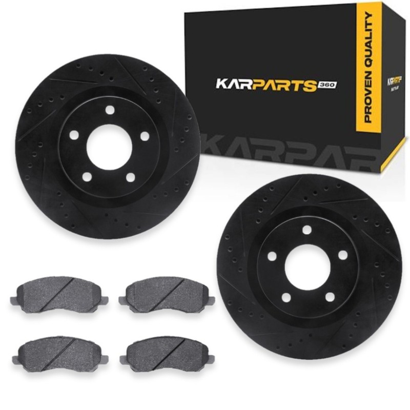 For Mitsubishi RVR 2011 12 13 14 15 2016 Brake Rotor Set Front | Black