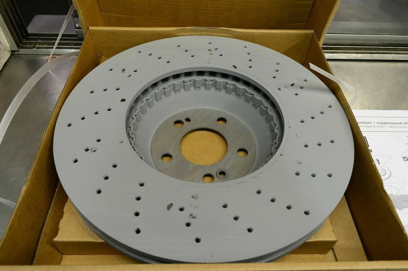 Front Brake Rotors With Brake Pads & Sensor SET For Mercedes W222 S450 S550 S560 gallery