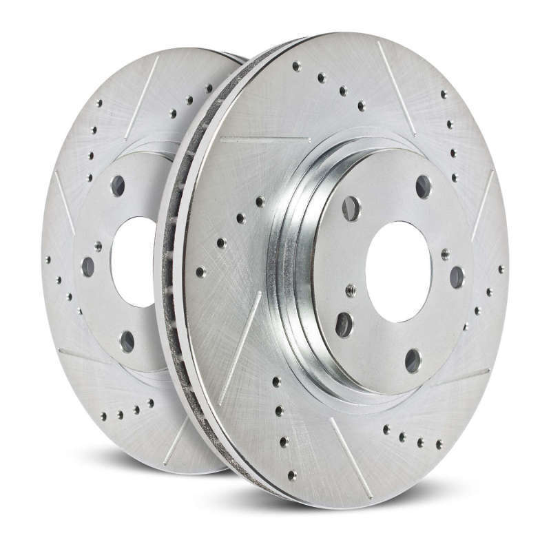 PowerStop AR8645XPR Rear Drilled & Slotted Brake Rotor Pair for 2002-06 Cadillac gallery
