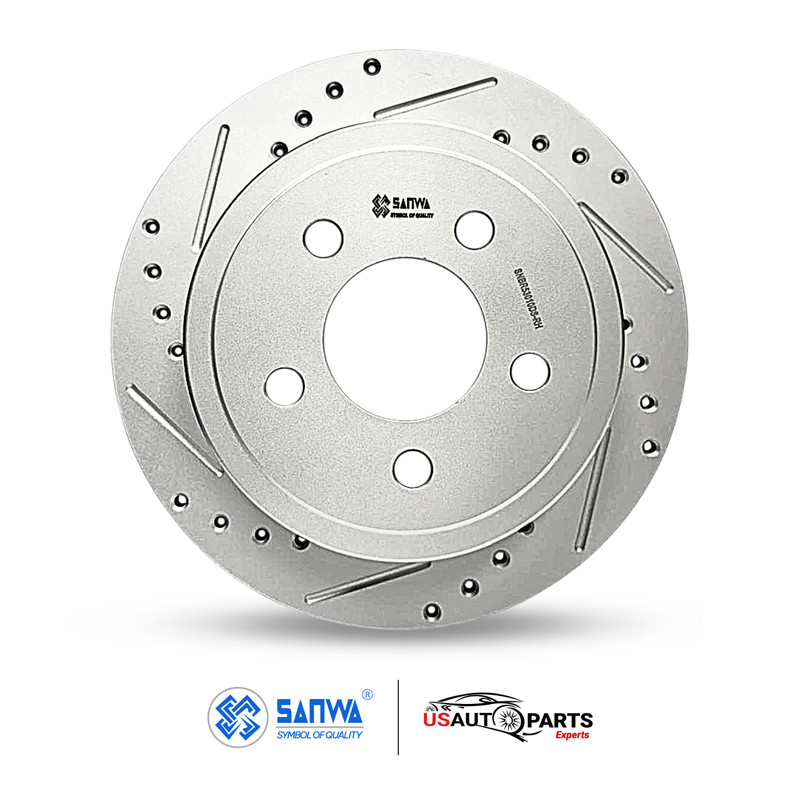 PAIR OF REAR BRAKE ROTOR SOLID & GEOMET COATED D&S 285mm FOR JEEP 2003-2007 3.7L gallery