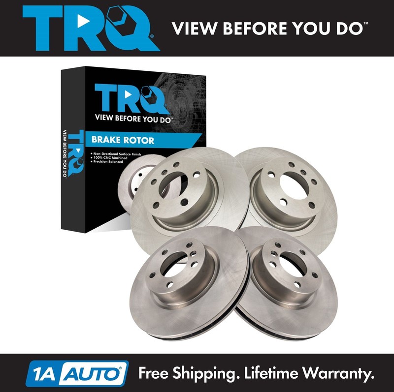 TRQ Front & Rear Brake Rotors Set Fits 2011-2017 BMW X3 2015-2018 X4