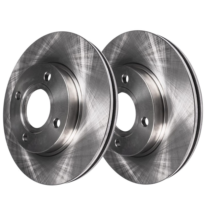 Front Disc Brake Rotors and Ceramic Brake Pads Kit for Hyundai Accent Kia Rio gallery