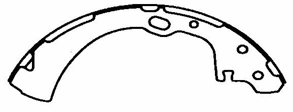 NB574 REAR Bonded Drum Brake Shoe Fits 95-97 Nissan Pickup gallery
