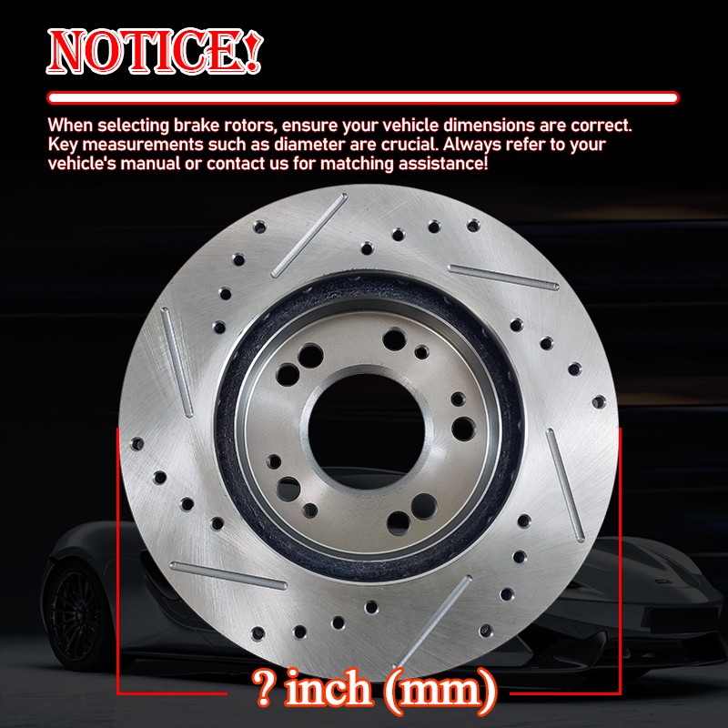 Front Rear Drilled Disc Rotors Pad fit Lexus LX570 Toyota Tundra 2016 2017 2018 gallery