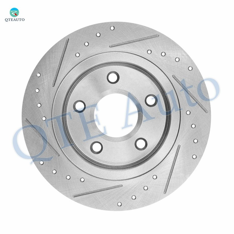 4 Rear 305mm Drilled Brake Rotors-Wheel Hub To 2008-2011 Chrysler Town & Country gallery
