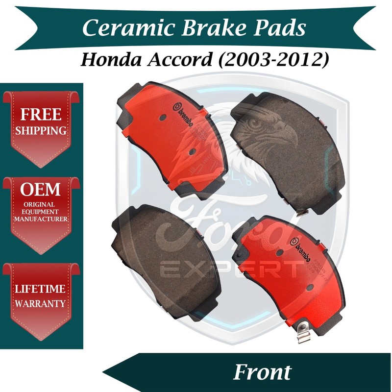 Brembo OEM Front Ceramic Brake Pads Kit For 2003-2012 Honda Accord 9 Yr Warranty