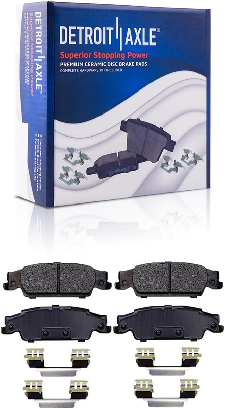5-Lug Front & Rear Brake Pads Rotors for 2003-2007 Cadillac CTS gallery
