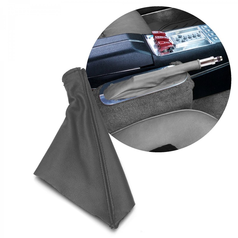 Grey Horizontal Shifter or Emergency Brake Boot With Real Heavy-Duty Naugahyde