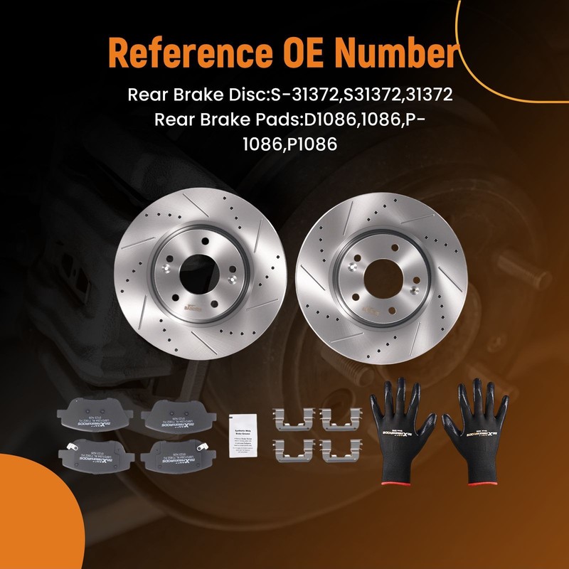 Front Left&Right Brake Rotors Ceramic Pads for Hyundai Sonata 2011-2015 S31427 gallery