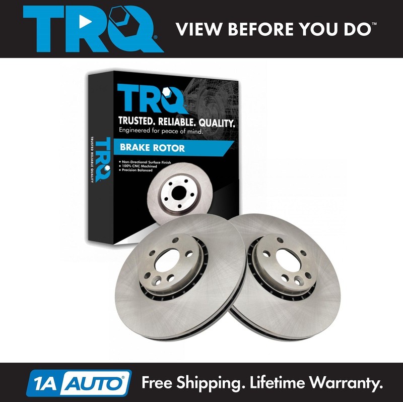 TRQ Front Brake Rotors Set For 2010-2015 Volvo XC60