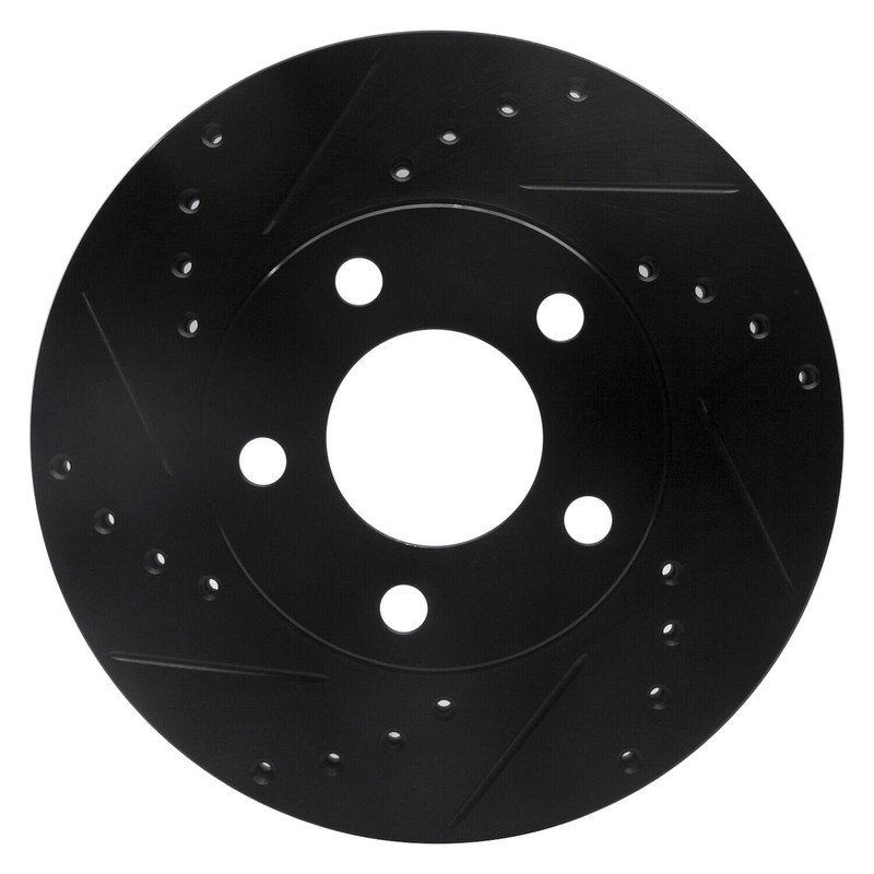 For Ford Mustang 94-04 Brake Rotor eLINE Drilled & Slotted 1-Piece Front Driver