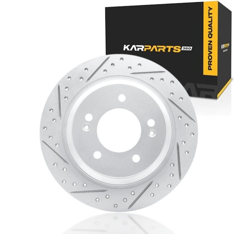For Kia Niro EV 2023-2025 Brake Rotor Rear | 76 millimeters Center Hole Diameter