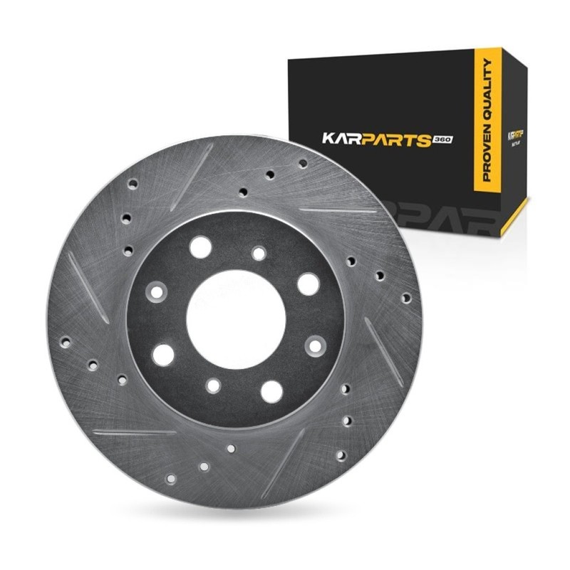 For Honda Civic 1990-2000 Brake Rotor Front, Driver Side | Cast Iron | Vented