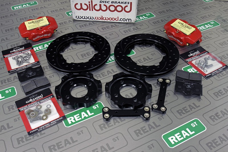 Wilwood Forged Dynalite Red 4 Piston Front 11.00 Drilled Big Brake Civic 90-99 gallery