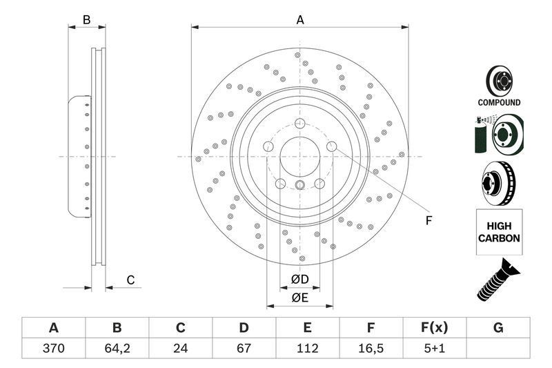 BOSCH Front Brake Disc + Brake Pads + Rear Brake Disc + Brake Pads Fits BMW gallery