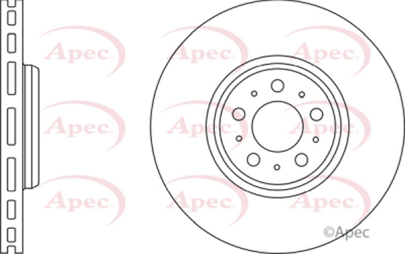 Apec Front Brake Disc Fits Volvo XC90 2002-2014 306573015 gallery