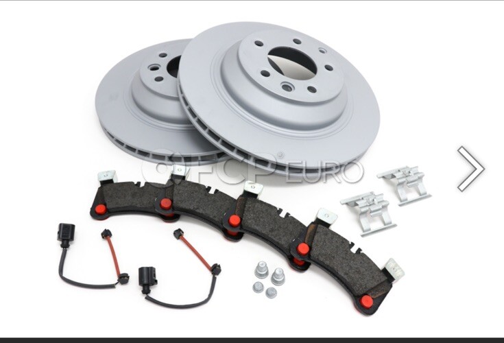 BRAND NEW Porsche Disc Brake Kit – Cayenne 358mm Rotors with OEM Brake Pads