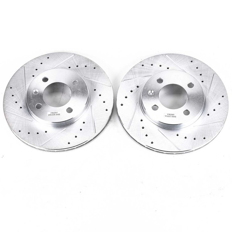 EBR251XPR Powerstop 2-Wheel Set Brake Discs Front for VW Volkswagen Cabrio Golf