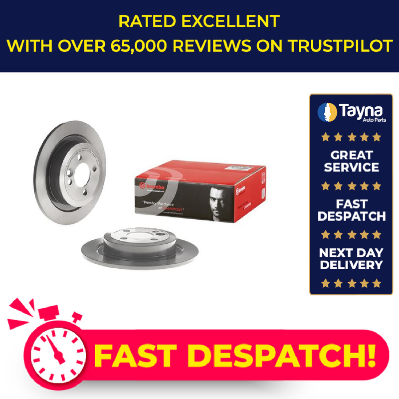 2x Brake Discs Pair Solid fits MINI CLUBVAN COOPER R55 1.6D Rear 12 to 14 280mm