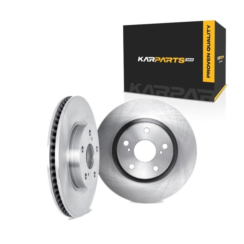 For Audi RS5 2018 2019 Brake Rotor Set Front | Cast Iron | 1-Piece Construction