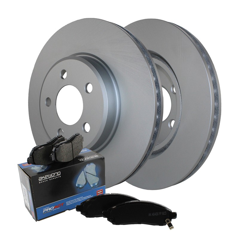 Front Std Brake Kit 320mm Rotors Akebono Ceramic Pads For 300 Challenger Magnum