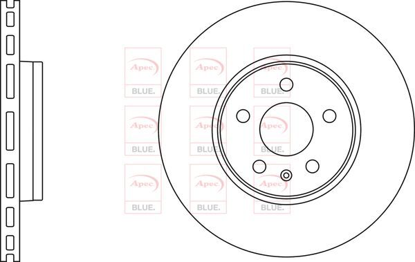Brake Discs Pair Front FOR AUDI A4 122bhp 8W 2.0 16->19 Diesel Blue gallery