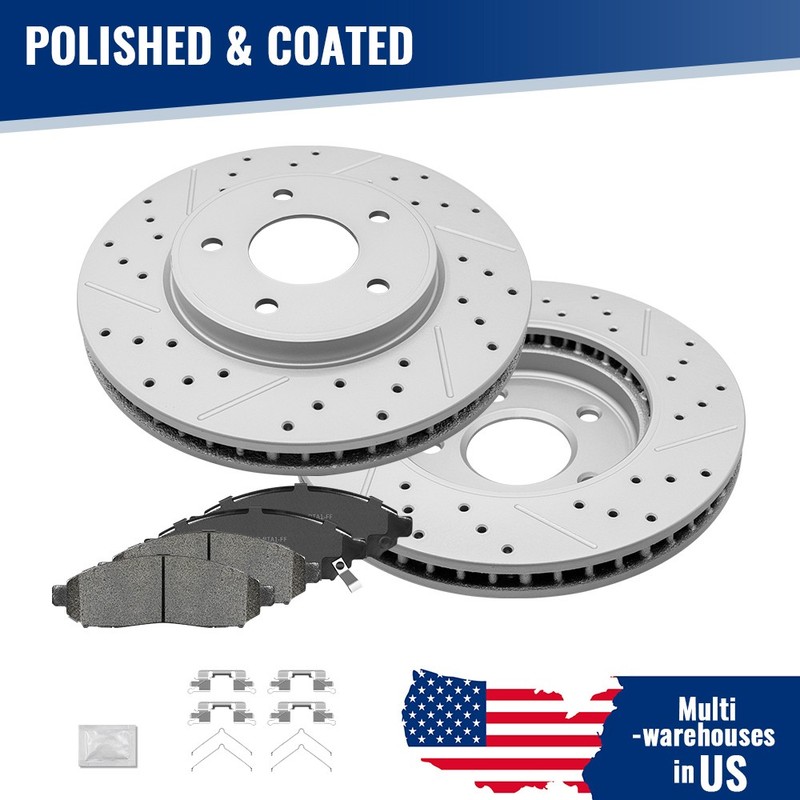 283mm Front Disc Rotors Brake Pads For Nissan NV200 2013 – 2020 Leaf 2011 – 2013