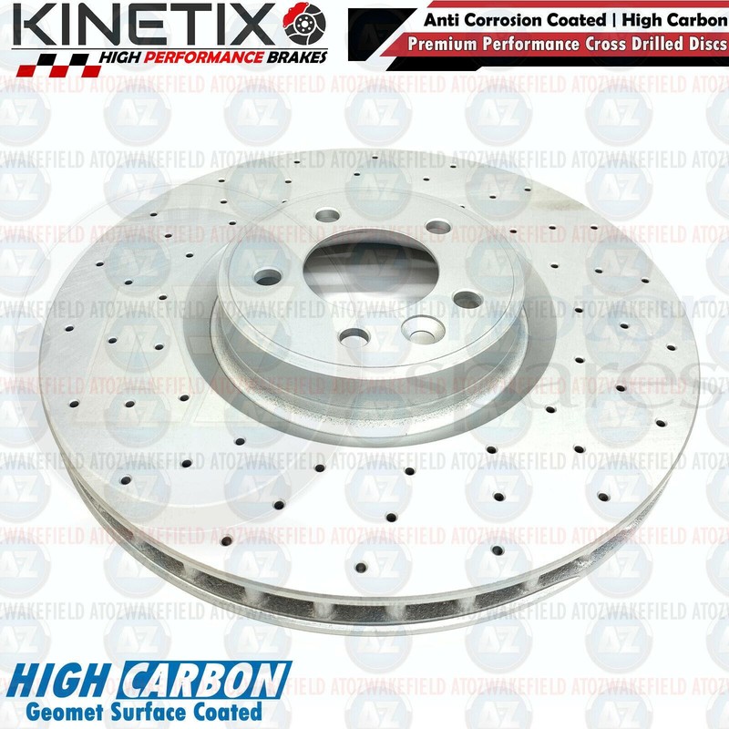 FOR LAND ROVER DEFENDER 3.0 P400 I6 FRONT DRILLED BRAKE DISCS BREMBO PADS WIRE gallery