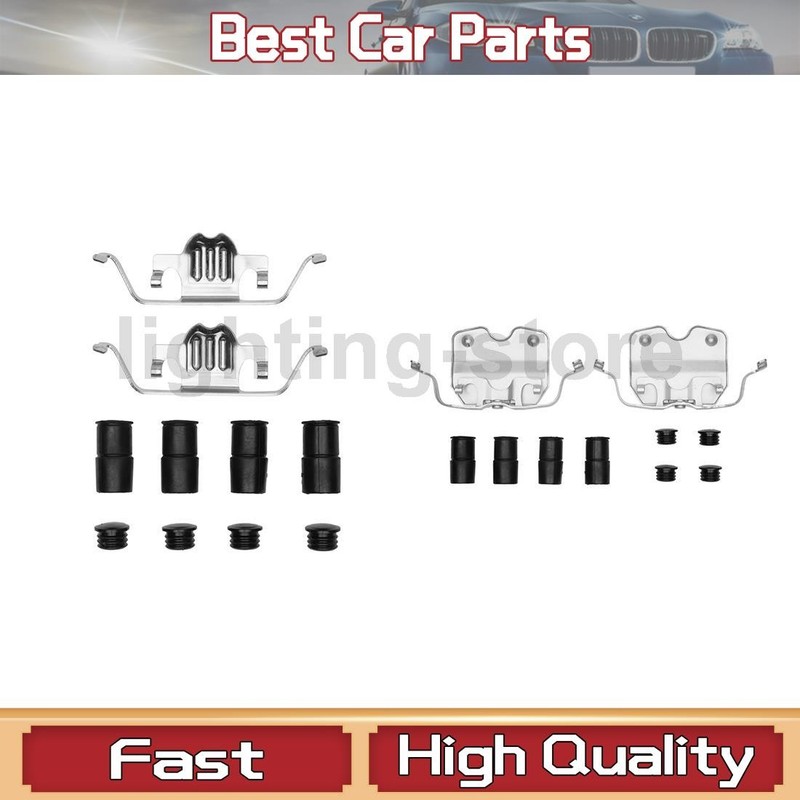 2 Front Rear Disc Brake Hardware Kit Fits BMW X5 3.0L 4.4L 2.0L 4.8L BMW X6 3.0L