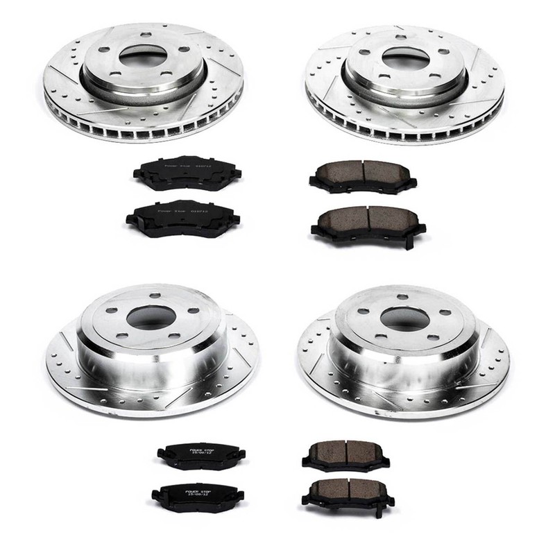 Power Stop 1-Click Z23 Evolution Sport Brake Kit for 2018 Jeep Wrangler JK