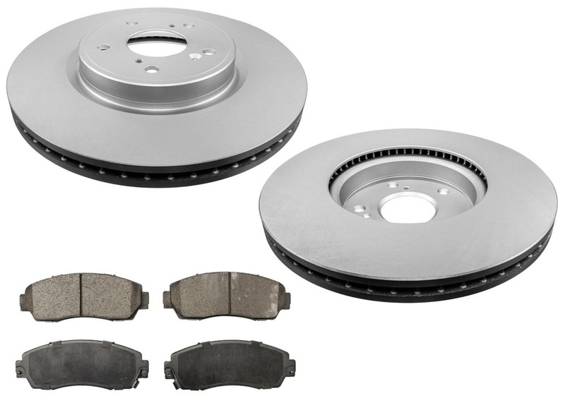 For Honda CR-V Hybrid 2023-2024 F Coated Disc Brake Rotors Ceramic Brake Pads