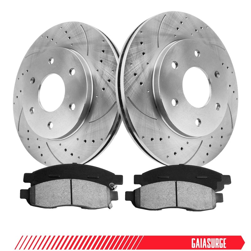 13.3″ (338mm) Front Rotors + Brake Pads for Toyota 4Runner 2003-2009 Lexus GX470
