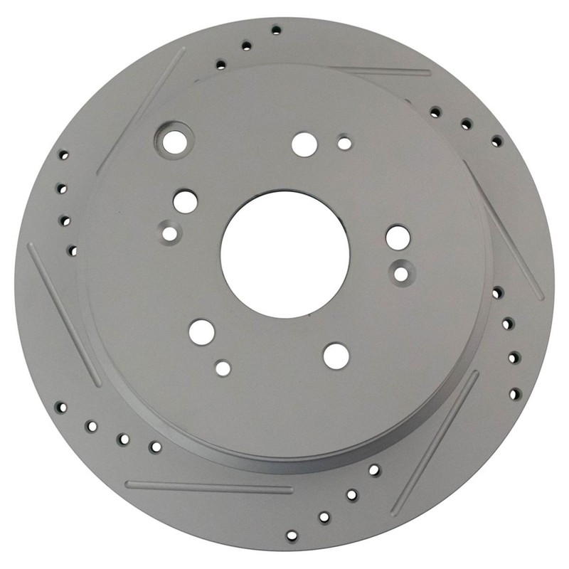 Rear Performance Drilled Slotted Brake Rotor & Metallic Pad Kit w/Chemicals gallery