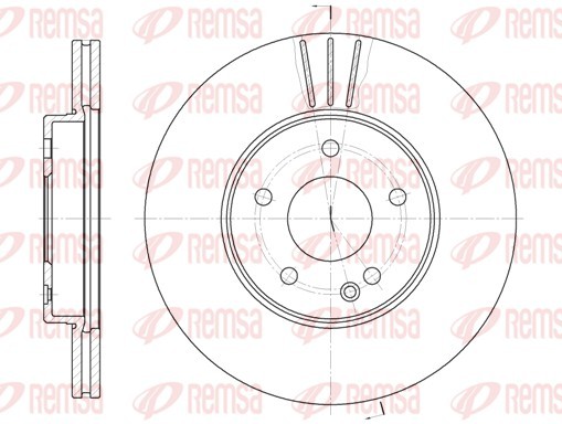 Remsa 6313.10 Brake Disc for Chevrolet, Mercedes-Benz