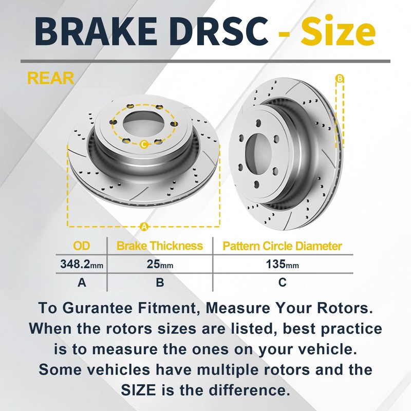 Front and Rear Brake Rotors Pads fit for Ford F-150 6 Lug 2012-14 15-20 Brakes gallery