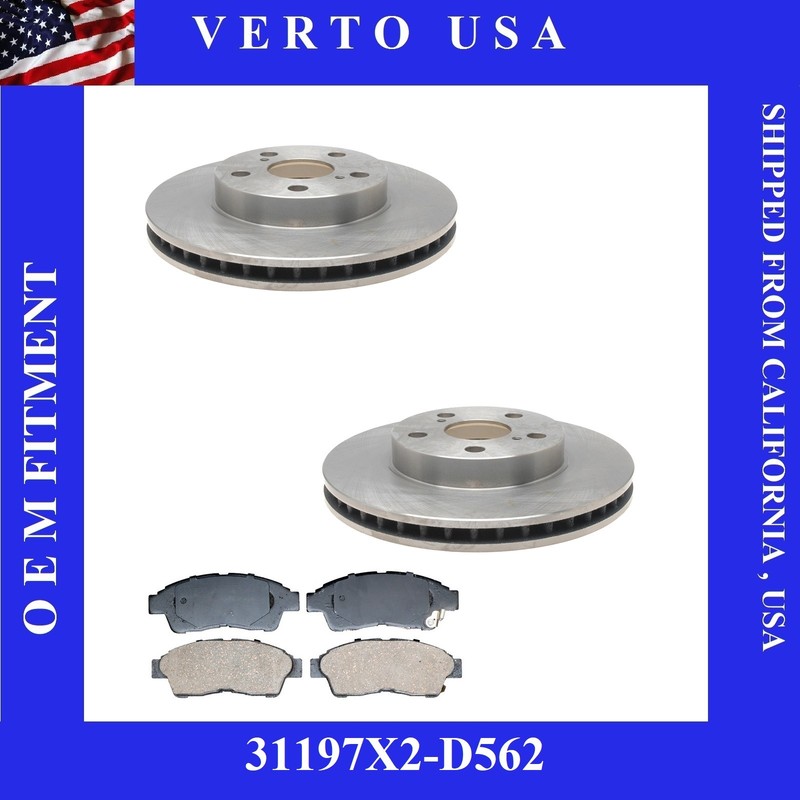 Front Brake Rotors & Pads For Toyota Celica ST Models 1994 1995 1996 1997