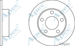 2X APEC DSK2052 REAR BRAKE DISCS FOR AUDI A4 VW PASSAT – 8D0615601A 8E0615601A