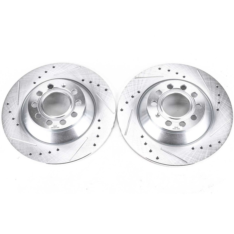 PowerStop Disc Brake Rotor Set for Audi A6, A6 Quattro EBR1008XPR gallery