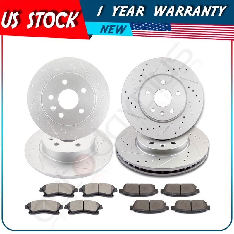 For 2011 2012-2015 Chevrolet Cruze Front + Rear Brake Pads And Rotors Discs Kit gallery