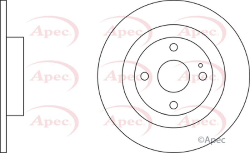 Rear 1x Brake Disc Fits Mazda 323 1998-2003 1.6 1.8 2.0 TD BJ3Y26251 gallery