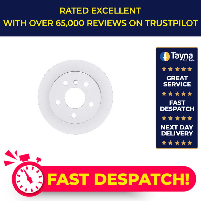 2x Brake Discs Pair Solid fits MERCEDES A200 W169 2.0 Rear 04 to 12 258mm Set
