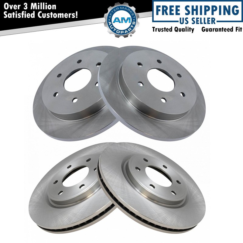 Front & Rear Disc Brake Rotor Kit for QX56 Armada Titan Truck SUV New