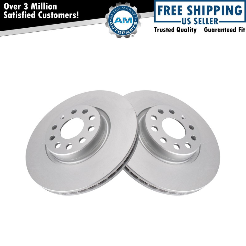 Front Brake Rotor Set Fits 2006-2020 Audi 2005-2022 Volkswagen