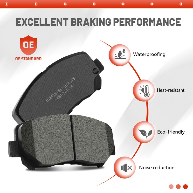 Rear Drilled Brake Rotors Ceramic Pads for Ford Edge Lincoln MKX 2007 2008-2010 gallery